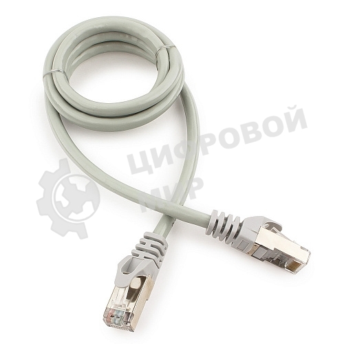 Патч-корд FTP Cablexpert cat.6, 1м, литой, многожильный, серый