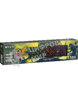 Комплект клавиатура+мышь Defender Tark C-779 проводной, USB, 2400 DPI, чёрный