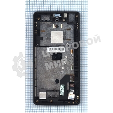 Дисплей для Yota YotaPhone 1 C9660 черный с рамкой