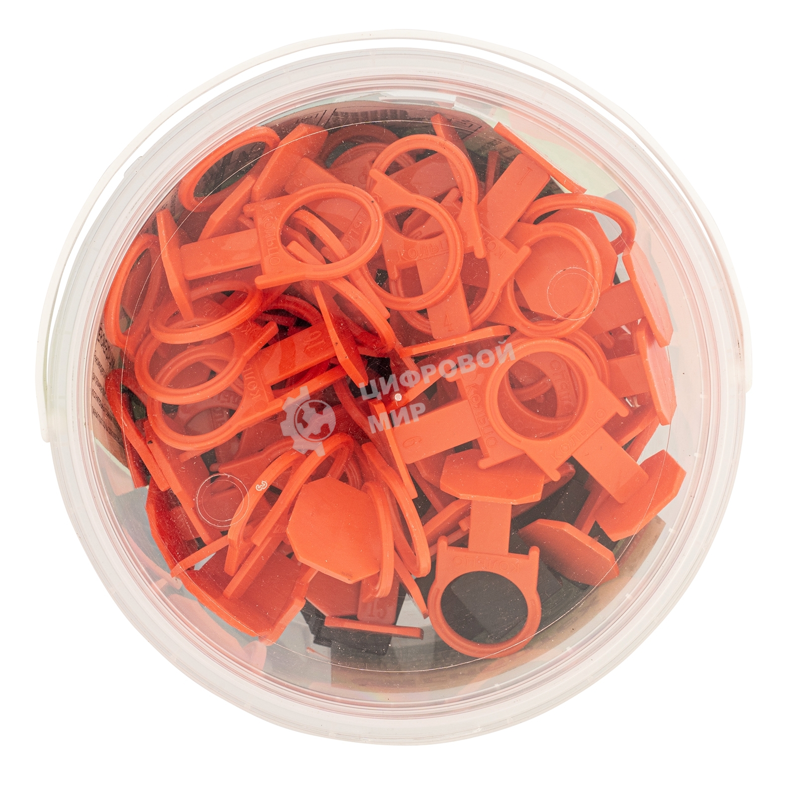 Комплект зажим + клин для системы выравнивания плитки СВП Сибртех Кольцо, 50/50 шт. в ведре