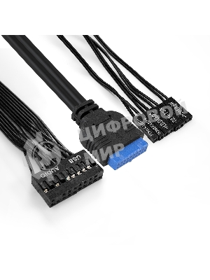 Компьютерный корпус Minitower ExeGate QA-412U-UNS350 (mATX, БП UNS350 с вент. 12см, 2хUSB+2хUSB 3.0, аудио, черный)