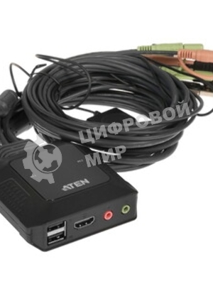 Переключатель ATEN 2-Port USB 4K HDMI Cable KVM Switch