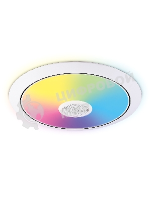 Музыкальный светодиодный светильник Ambrella light FZ710 WH белый IP20 40W 3000-6500K+RGB Music 370*56 (ПДУ ИК)