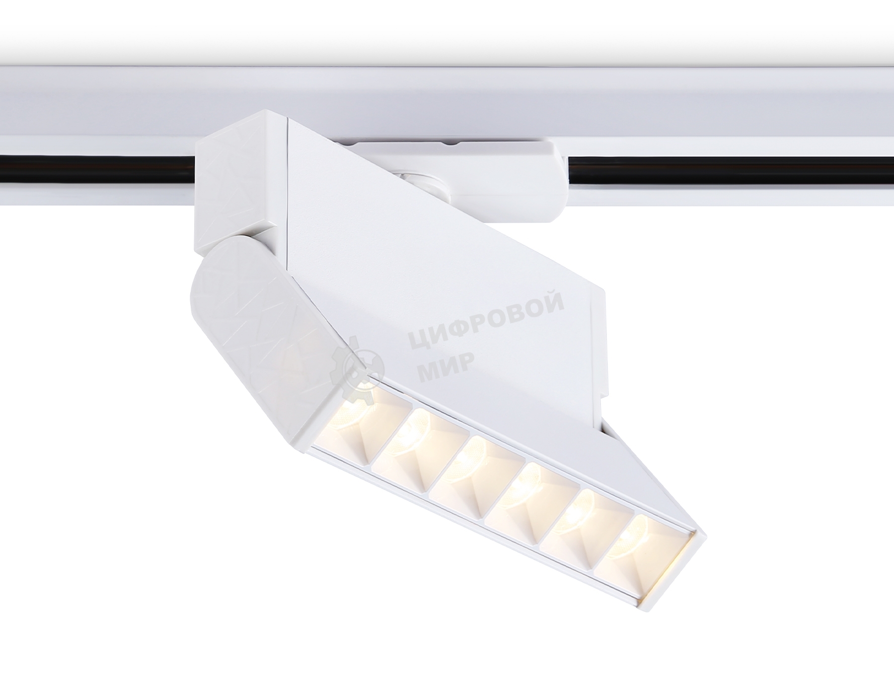 Трековый однофазный светодиодный светильник Ambrella light GL6811 WH белый LED 6W 3000K 24° 115*22*87