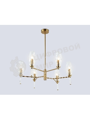 Люстра Ambrella light LH55201/6 BS/CL латунь/прозрачный E14*6 max 40W D660*520