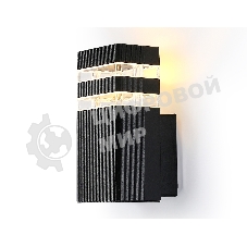Светильник Ambrella light ST2572 BK/CL черный/прозрачный IP54 GU10 max 35W 205*110*65