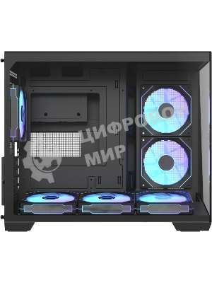 Корпус Formula Crystal Z4M черный без БП mATX 9x120mm 1xUSB3.0 audio bott PSU