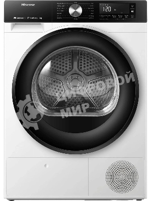 Сушильная машина Hisense DH3S702UWDE белый, 7 кг, сушка - конденсационная, программ - 16, 59.5 x 84.5 x 54 см