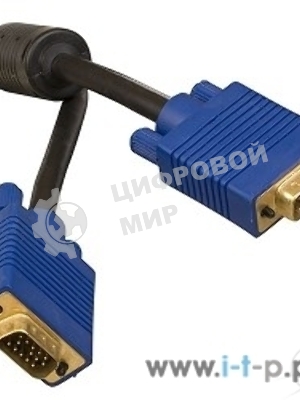 Кабель для монитора Defender SVGA HDDB15M M/M 1.8м BL BB340M-06