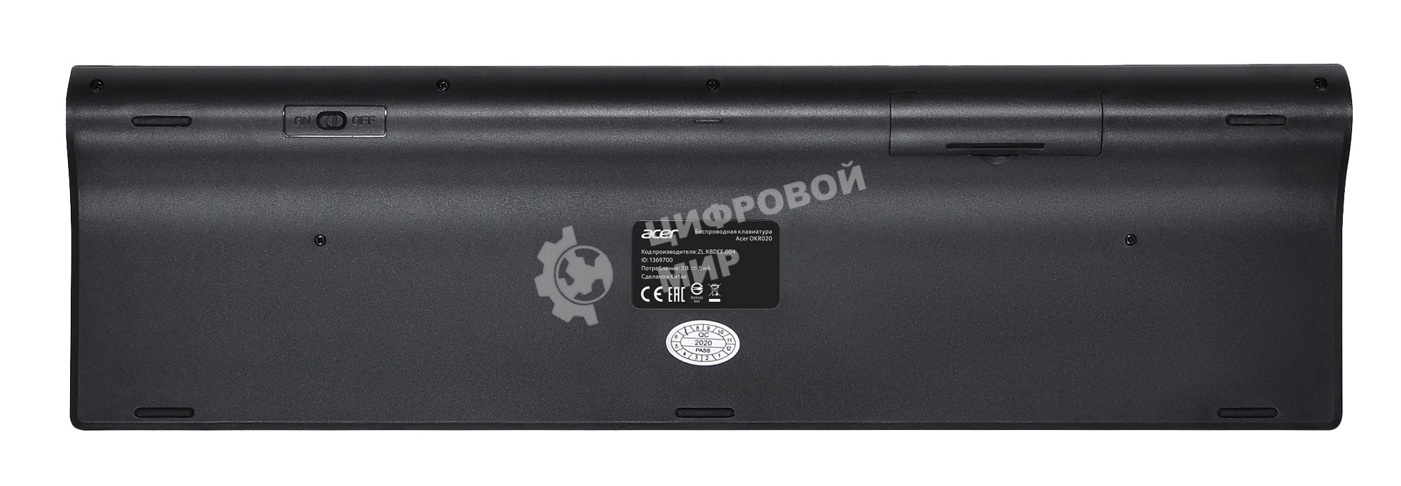 Клавиатура беспроводная Acer OKR020, USB, Радиоканал, черный