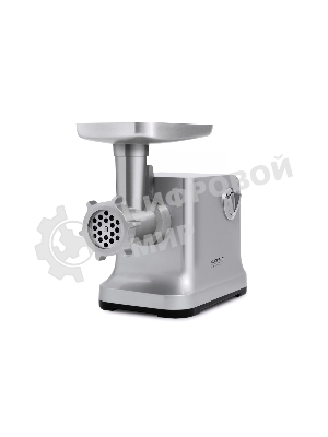 Мясорубка электрическая CASO FW 2000 серебристый, 2000 Вт, 2.5 кг/мин, реверс, защита от перегрузки, насадки - 5