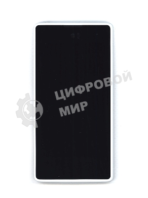 Дисплей для Yota YotaPhone 1 C9660 черный с белой рамкой