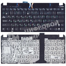 Клавиатура для ноутбука Asus Eee PC 1015 черная с рамкой