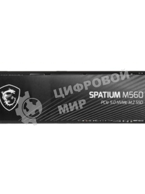 Накопитель SSD MSI M.2 2280 2Tb SPATIUM M560 Client SSD S78-440Q940-P83, PCIe Gen4x4 with NVMe, 3D TLC, R/W 4900/4400