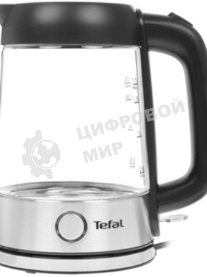 Электрочайник Tefal KI750D30 серебристый, 1.7 л, 2400 Вт, скрытый нагревательный элемент