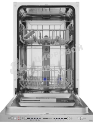 Встраиваемая посудомоечная машина HOMSAIR DW44L-2, серебристый, 44.8 см, 9 компл., 49 дБ, класс A++