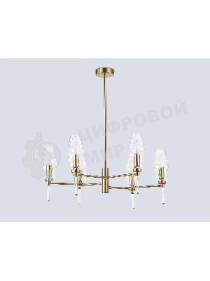 Люстра Ambrella light LH55201/6 BS/CL латунь/прозрачный E14*6 max 40W D660*520