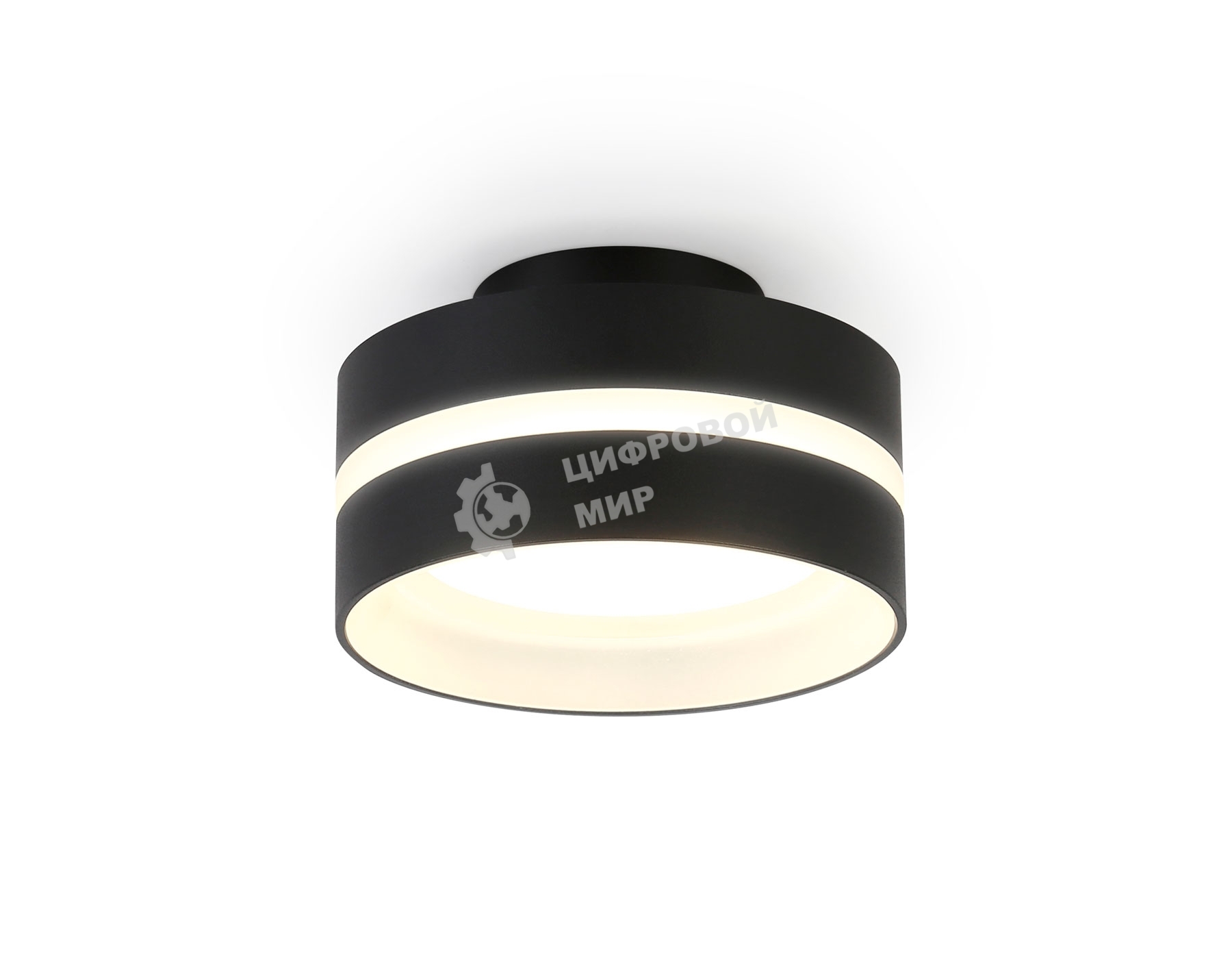 Светильник Ambrella light TN5421 SBK/FR черный песок/белый матовый GX53 IP20 D95*60