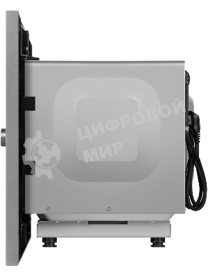Встраиваемая микроволновая печь Maunfeld JBMO820GS01 нержавеющая сталь, 20 л, 700 Вт, переключатели - кнопки, поворотный механизм