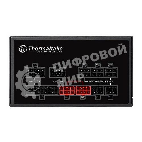 Блок питания Thermaltake Smart Pro RGb (PS-SPR-0750FPCBEU-R), 750Вт, 80 PLUS Bronze, 140мм, модульный, черный