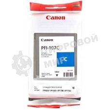 Картридж струйный Canon PFI-107C (6706B001) голубой (130 мл) для Canon iP F680/685/780/785
