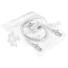 Патч-корд ExeGate EX286381RUS UTP-RJ45-RJ45-5e-1M-LSZH-GY, UTP, cat.5e, LSZH, 1м, серый