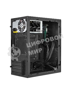 Компьютерный корпус Minitower ExeGate BAA-303MU-AAA400 (mATX, БП AAA400 с вент. 8см, 2*USB+1*USB 3.0, HD Audio, черный)