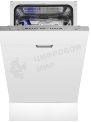 Встраиваемая посудомоечная машина HOMSAIR DW44L-2, серебристый, 44.8 см, 9 компл., 49 дБ, класс A++