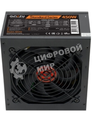 Блок питания Ginzzu SB450, 450Вт, 120мм, черный