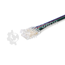 GS7411 Соединитель гибкий односторонний COB RGB 12/24V для лент 10mm (4 конт.) (5шт)