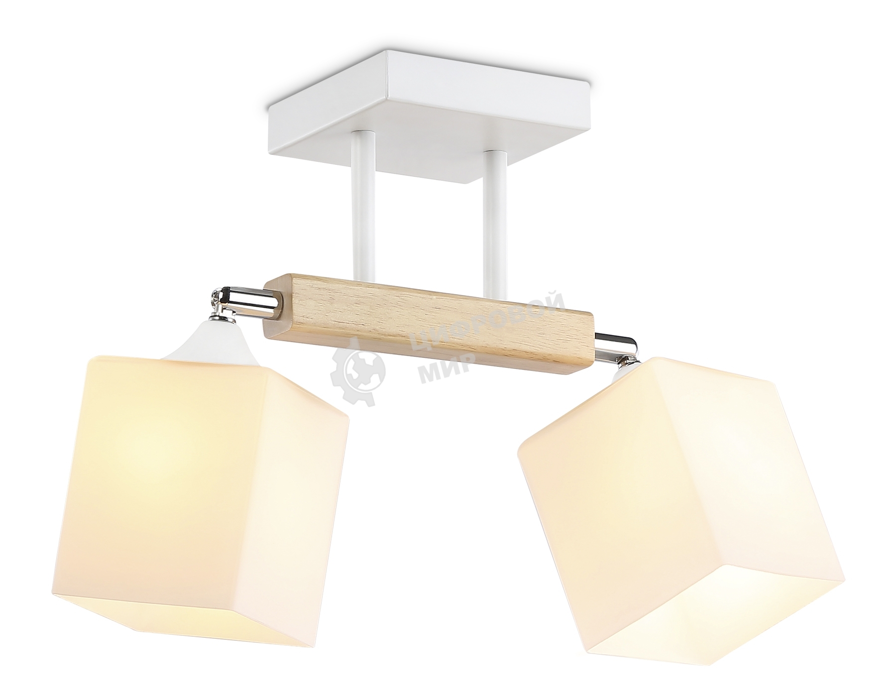 Светильник Ambrella light TR9511/2 WH/CH/FR белый/хром/белый матовый E27*2 max 40W 517*100*246
