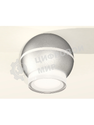 Светильник Ambrella Light XS1103031 SSL/FR/CL серебро песок/белый матовый/прозрачный MR16 GU5.3 LED 3W 4200K (C1103, N7160)