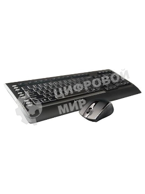 Комплект клавиатура+мышь A4TECH 9300F беспроводной, USB, 2000 DPI, чёрный