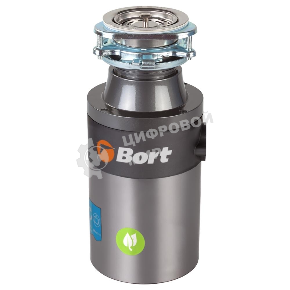 Измельчитель пищевых отходов Bort TITAN 4000 390 Вт; 4,2 кг/мин; 2800 об/мин; 1200 мл; Металл; набор аксессуаров 4 шт [91275769]