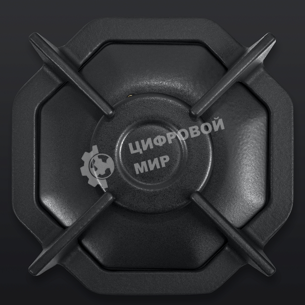 Газовая варочная панель Maunfeld EGHG.64.2CB/G, 4 конфорки, закаленное стекло, черный