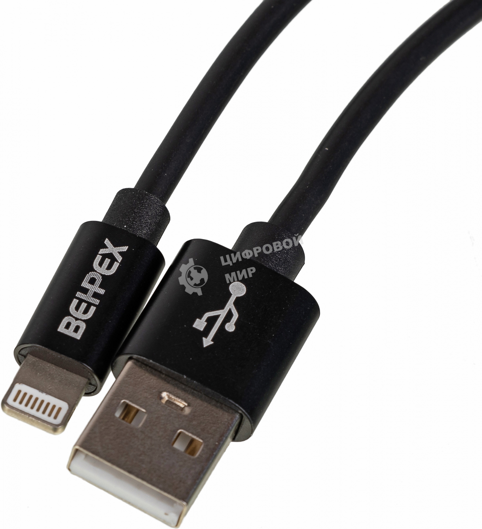 Кабель USB (m)-Lightning (m) 2м черный