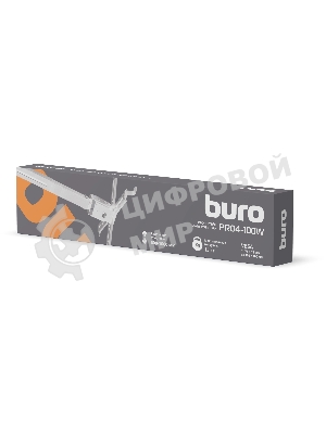 Кронштейн для проектора Buro PR04-100W белый макс.20кг потолочный поворот и наклон