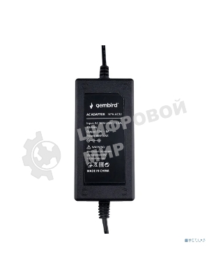 Блок питания Gembird NPA-AC32, 12В/5А, 60Вт, 1 штекер 5,5х2,5мм, черный