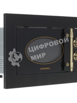 Микроволновая печь встраиваемая Maunfeld JBMO.20.5GRBG черный, 20 л, 700 Вт, переключатели - поворотный механизм