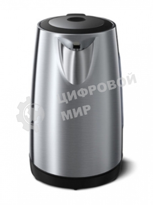 Электрочайник BQ KT1800S стальной/черный, 1.7 л, 2200 Вт, скрытый нагревательный элемент