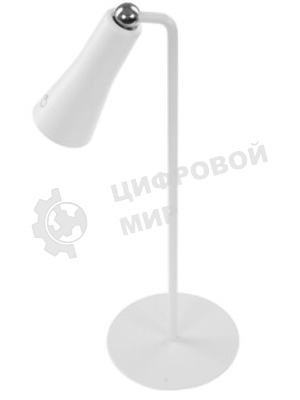 Светильник ULTRAFLASH (15721) UF-826 C01 белый (Led св-к настольный, 6Вт, 3 ур. яркости, 6000К, 4в1 трансформер)