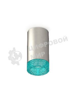 Светильник Ambrella Light XS6324021 SSL/BL серебро песок/голубой MR16 GU5.3 (C6324, N6153)
