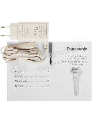 Эпилятор Panasonic ES-EY30-V520 скор.:3 насад.:4 от аккум. фиолетовый