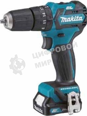 Дрель-шуруповерт Makita HP332DWME, 10,8 В, 4 Ач, 35 Нм, бесщеточный, ударный