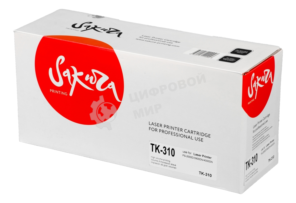Картридж лазерный Sakura TK-310/312 для Kyocera Mita FS-2000D/3820N/3830N/4000D, черный, 12000 к.