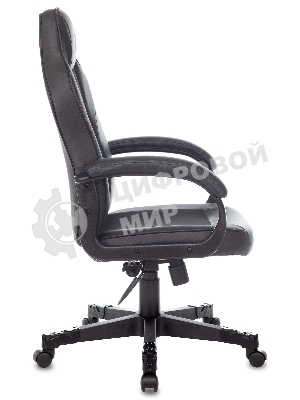 Кресло игровое Zombie GAME 17 черный, текстиль/эко.кожа, крестовина пластик