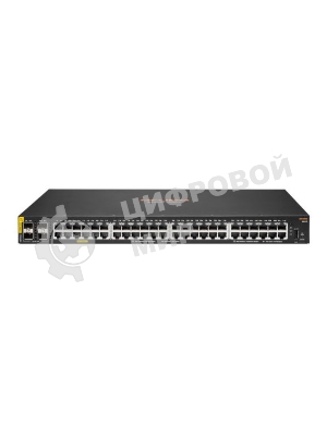 Коммутатор HPE Aruba 6000 48G Class4 PoE 4SFP 370W, 48×1 Гбит/с PoE+ + 4×1 Гбит/с SFP, управляемый