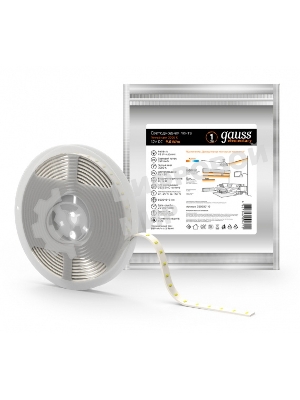 Лента светодиодная Elementary 2835/120-SMD 9.6W 12V DC теплый белый IP20 (ZIP bag 5m)