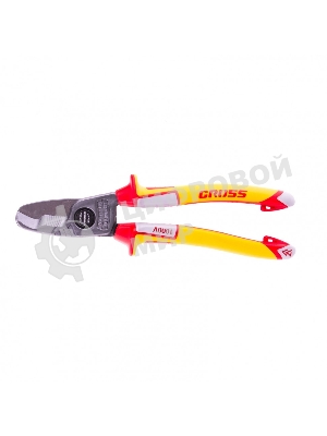 Кабелерез Gross диэлектрические рукоятки до 1000 В, трехкомпонентные рукоятки, 210 мм