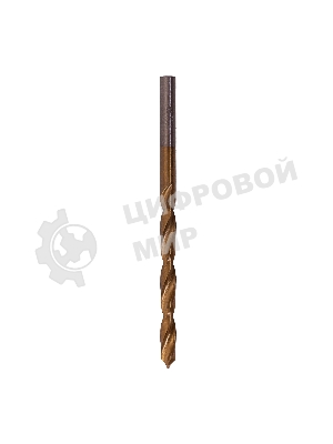 Сверло по металлу Matrix, 4,8 мм, HSS, нитридтитановое покрытие, цилиндрический хвостовик